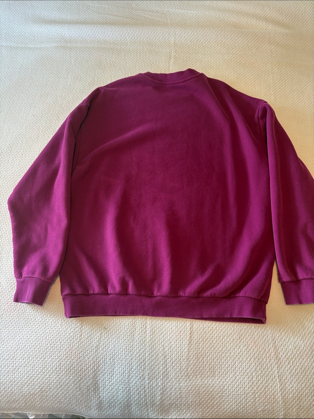 Vuori Women’s Crewneck Sweatshirt Deep Magenta, Large - Picture 6 of 6